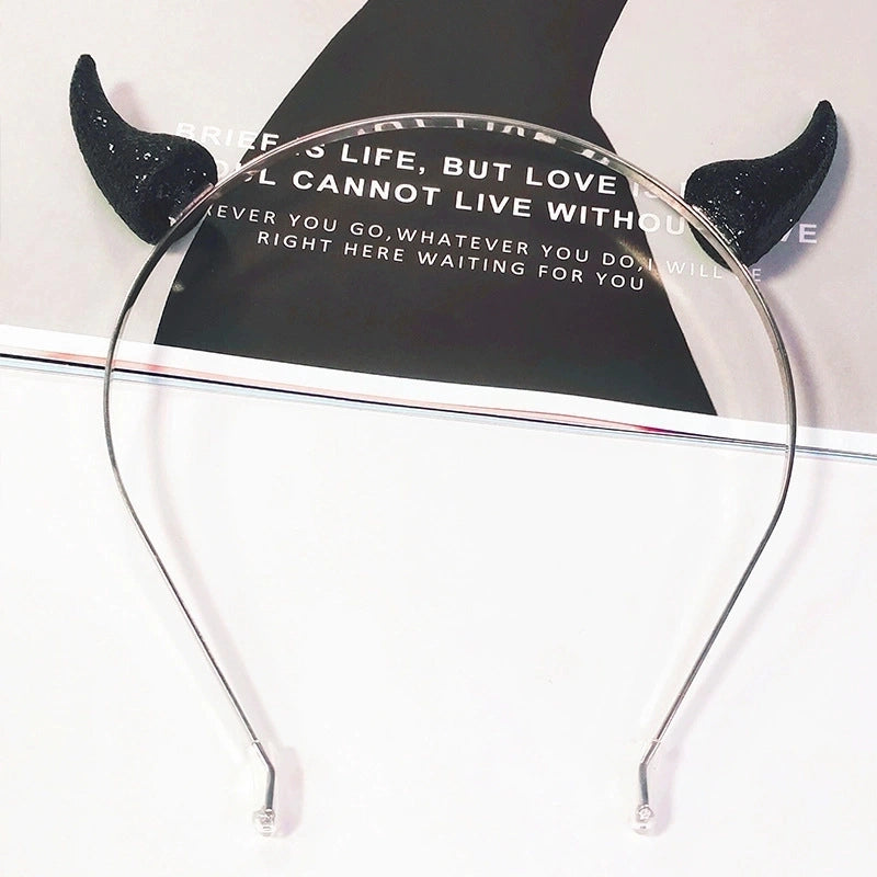 Halloween Birthday Party Devil Headband Headdress Headdress Female Adult Party Online Celebrity Hairpin