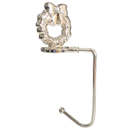 Christmas Fireplace Hook Metal Bag Hook Snowflake Christmas Stocking Hook In Stock