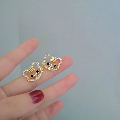 Fashion Geometric Alloy Plating Artificial Pearls Women\'s Earrings 1 Pair