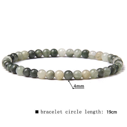 Minimalist Marble Natural Stone Beaded Bracelets