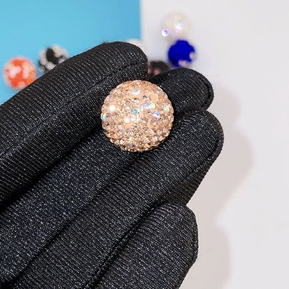 K16 Stars Diamond Ball Color Straight Hole Soft Clay Beads Mobile Phone Chain Bag Chain Diy Jewelry Accessories Beaded