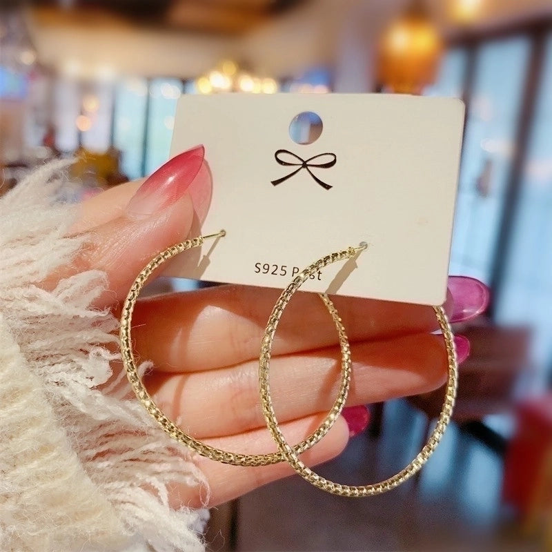 1 Pair Minimalist Geometric Plating Inlay Alloy Artificial Pearls Rhinestones Earrings