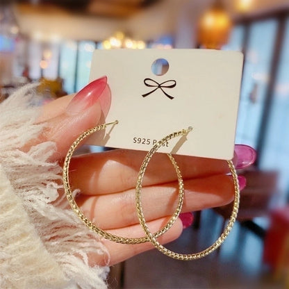 1 Pair Minimalist Geometric Plating Inlay Alloy Artificial Pearls Rhinestones Earrings