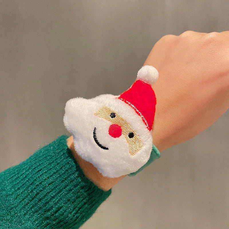 Christmas Cute Santa Claus Elk Alloy Fleece Cloth Tape Holiday Family Gathering Party Party Accessories