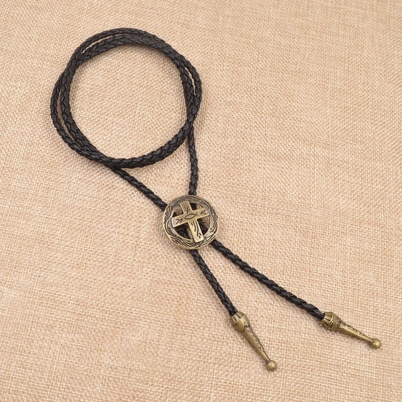 Punk Classic Style Star Cattle Skull Alloy Leather Rope Halloween Unisex Bolo Ties