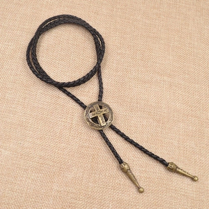 Punk Classic Style Star Cattle Skull Alloy Leather Rope Halloween Unisex Bolo Ties
