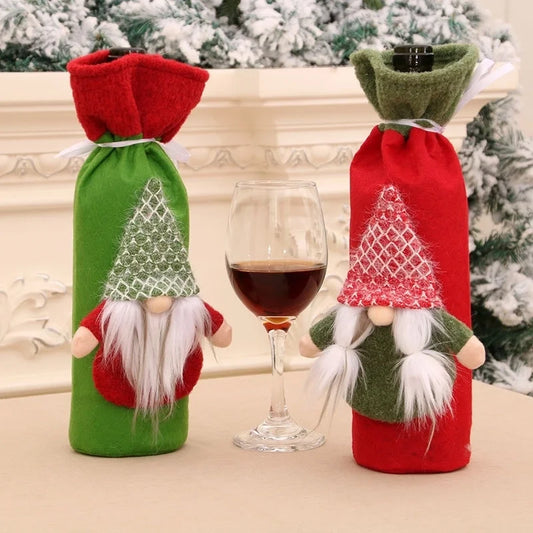 New Christmas Wine Bottle Set Table Decoration Supplies