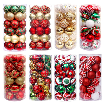 6cm30 Christmas Decorations Electroplated Plastic Painted Ball Christmas Ball Suit Ball Pendant