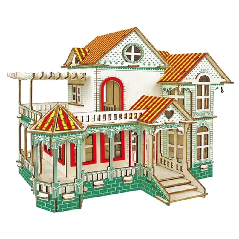 Stall Supply Children's Wooden 3D Puzzle Adult Puzzle Christmas Building Handmade Educational Model Toy