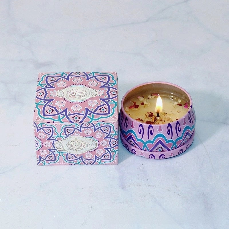 Christmas Fashion Santa Claus Contrasting Colors Flower Wax Metal