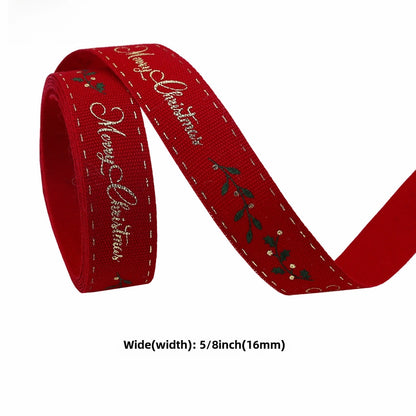 Christmas Ribbon Cake Baking Ribbon Christmas Gift Box Packaging Ribbon Ribbon Bow Christmas Ribbon