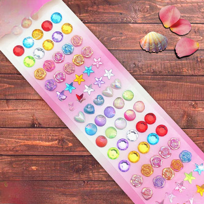 Diamond Stickers Can Be Customized Children's Crystal Diamond Stickers Gem Stickers Car Stickers Diamond-embedded Mobile Phone Decorative Stall