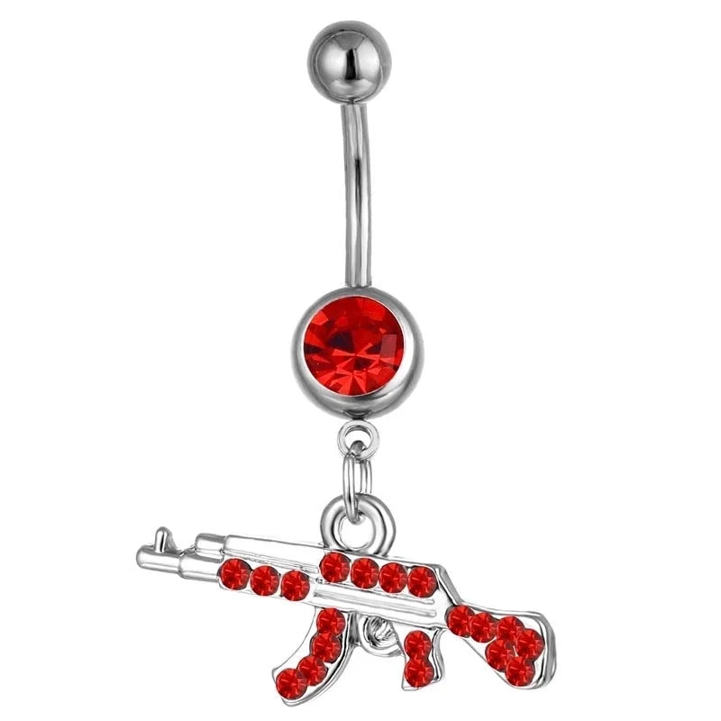 Belly Rings Fashion Geometric Rhinestone