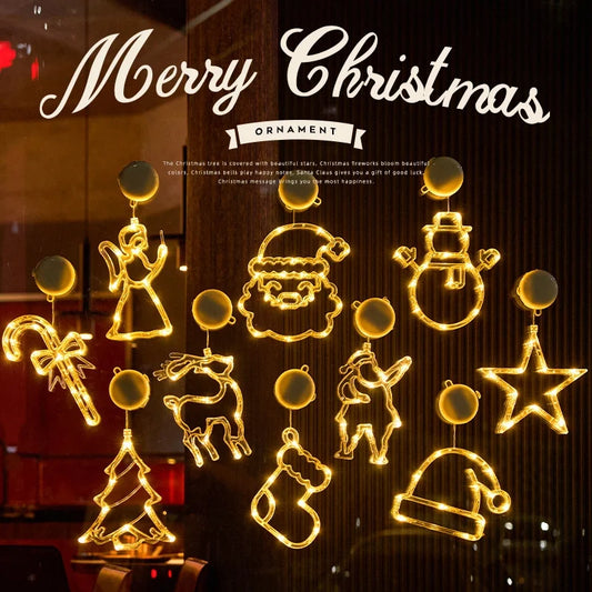 Christmas Casual Modern Style Classic Style Christmas Tree Santa Claus PVC Plastic Party Festival Lightings Led Lights String Lights