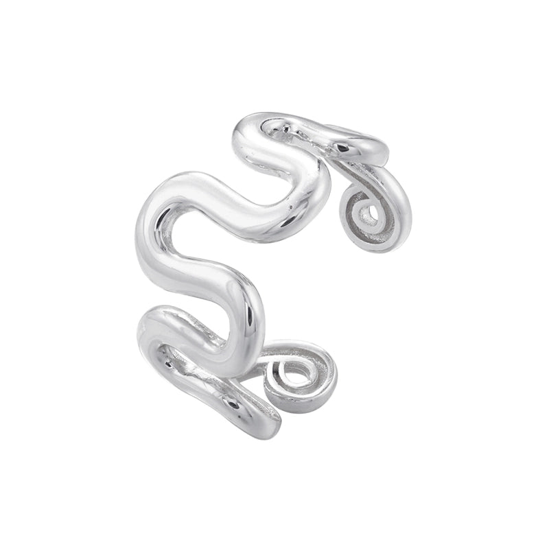 Casual Vintage Style Minimalist Irregular Water Droplets Copper 18k Gold Plated Open Rings In Bulk