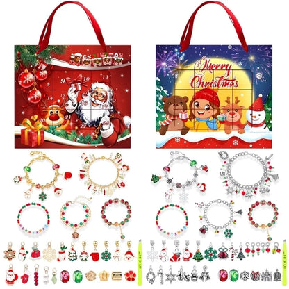 1 Set Alloy Santa Claus Christmas Socks Snowflake Pendant Chain Jewelry Accessories