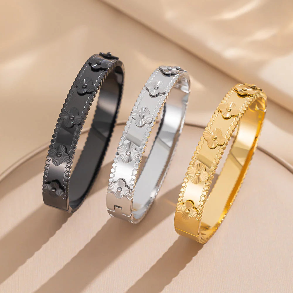 Ellipse Stainless Steel Electroplating Bangles