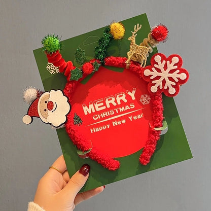 Christmas Nordic Style Cute Christmas Christmas Tree Santa Claus Antlers Flannel Holiday Shopping