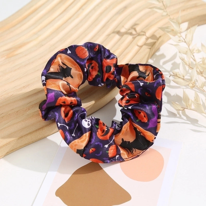 Halloween Basic Women's Pumpkin Polyester Hair Tie