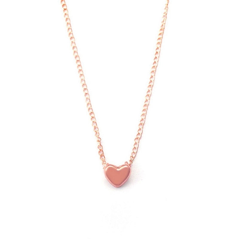 Copper Heart Shape Pendant Necklace