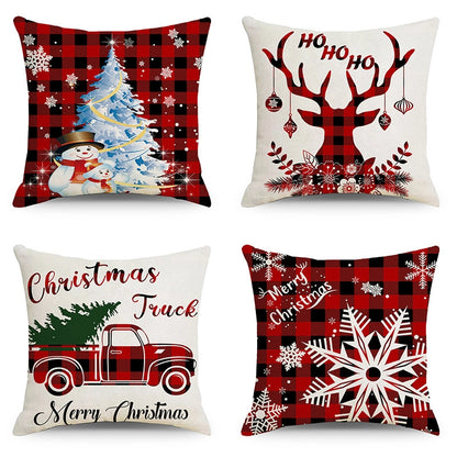 Christmas Combination Pillow Case New Home Sofa Decoration Cushion Pillow Case Manufacturers