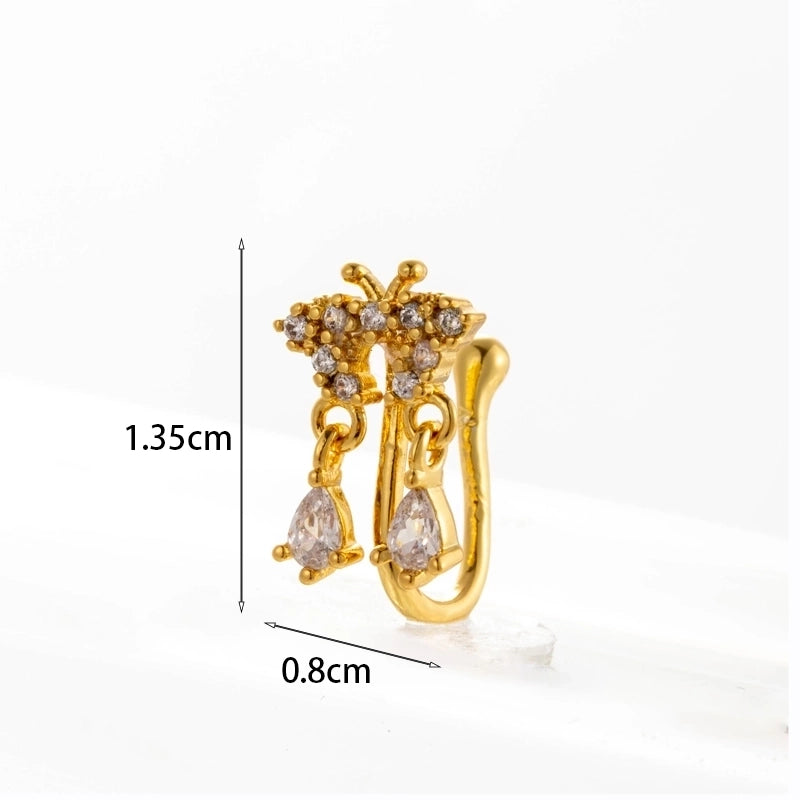 Nose Rings & Studs Fashion Geometric Copper Plating