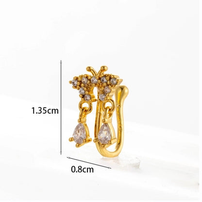 Nose Rings & Studs Fashion Geometric Copper Plating