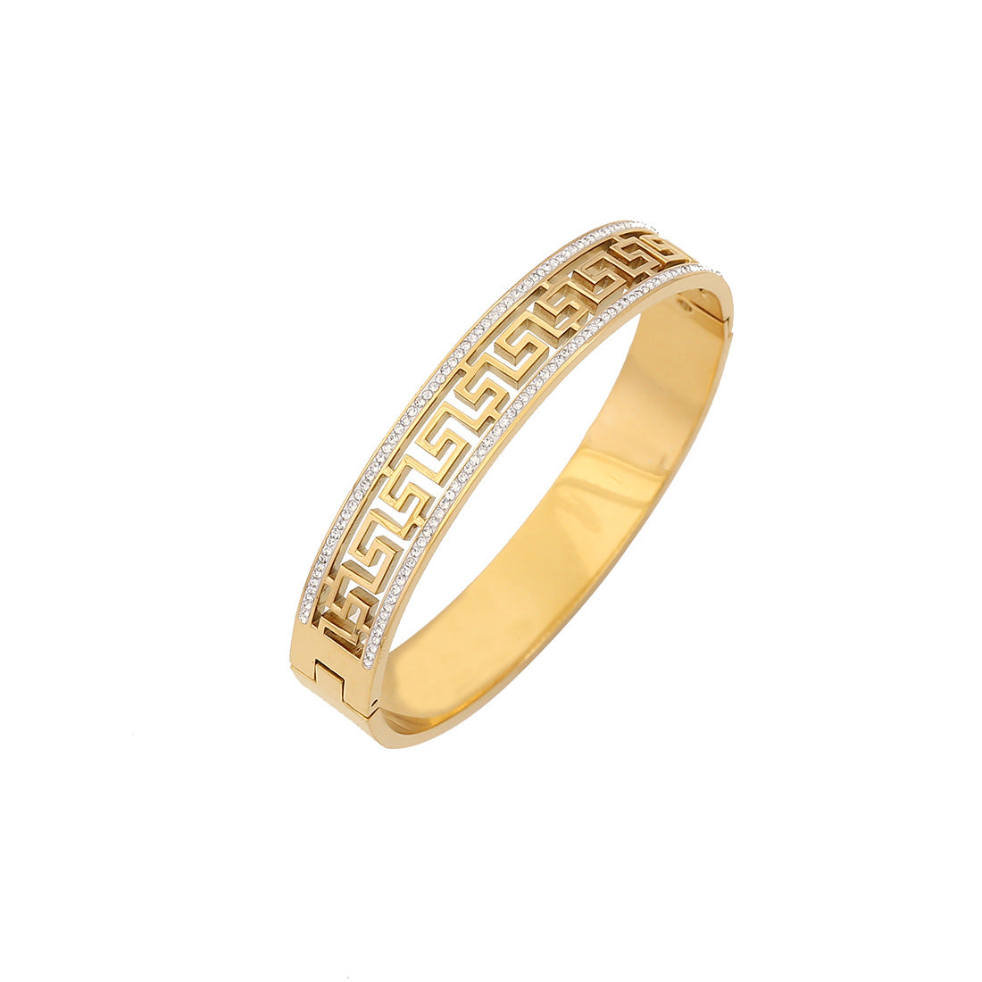 Fashion Petal Stainless Steel Electroplating Bangles