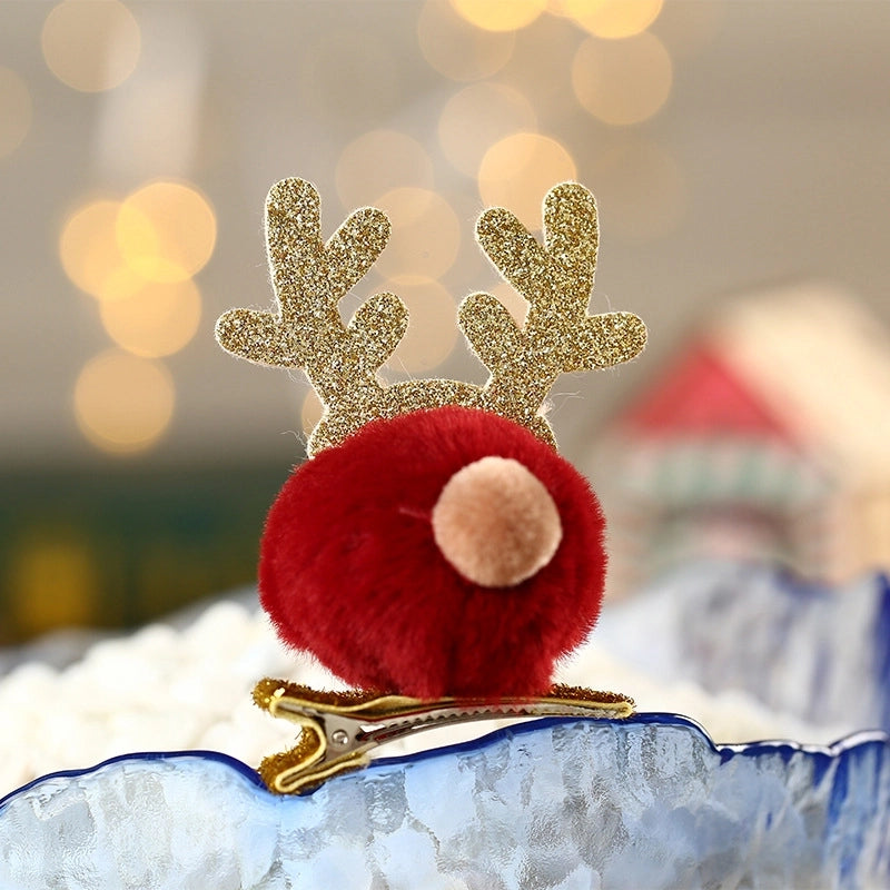 Christmas Decorations Antlers Hairpin Barrettes New Christmas Gift Headdress For Children And Kids Present Small Gift