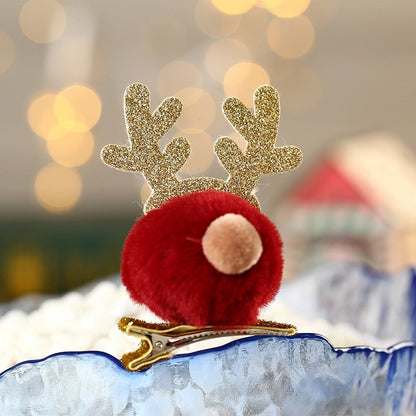 Christmas Decorations Antlers Hairpin Barrettes New Christmas Gift Headdress For Children And Kids Present Small Gift