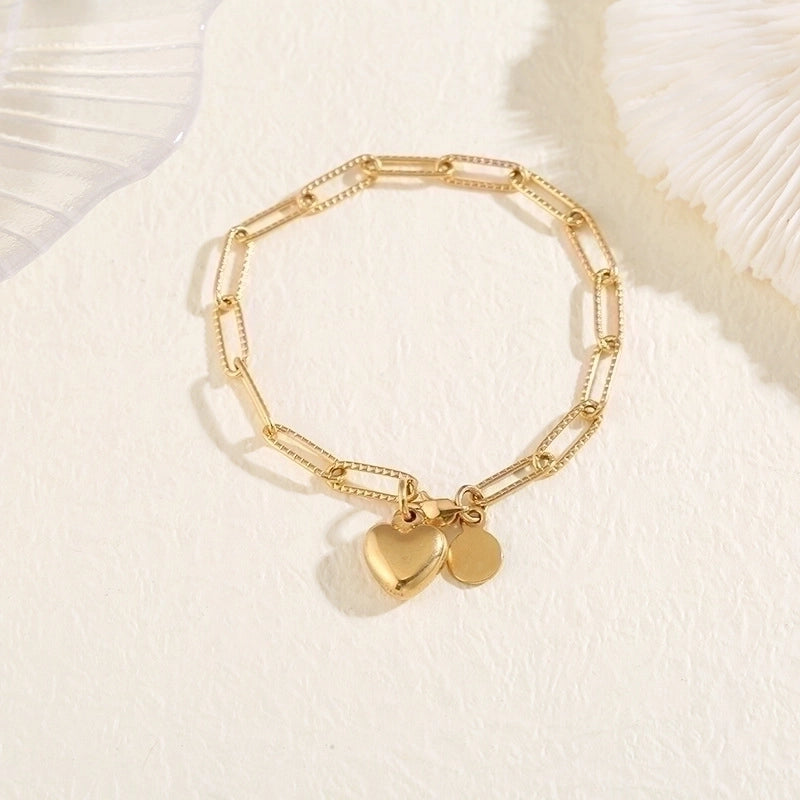 Minimalist Fruit 304 Stainless Steel 18K Gold Plated No Inlaid Bracelets In Bulk