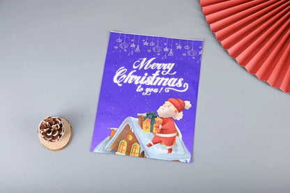 Cross-border New Christmas Gift Bag Santa Claus Drawstring Bag Aluminum Foil Bag Candy Packaging Bag Gift Bag