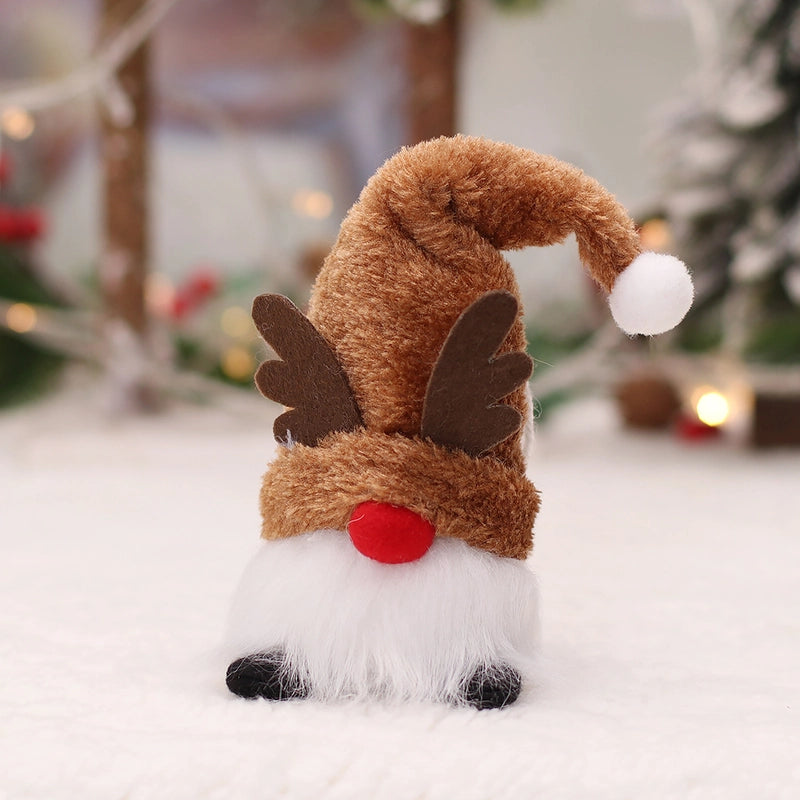 Christmas Fashion Santa Claus Snowman Elk Plastic Party Ornaments