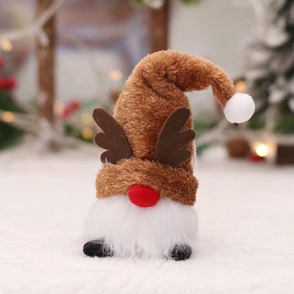 Christmas Fashion Santa Claus Snowman Elk Plastic Party Ornaments