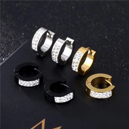 Minimalist Geometric Stainless Steel Earrings Polishing Stainless Steel Earrings