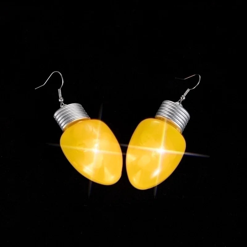1 Pair Original Design Solid Color Plastic Drop Earrings