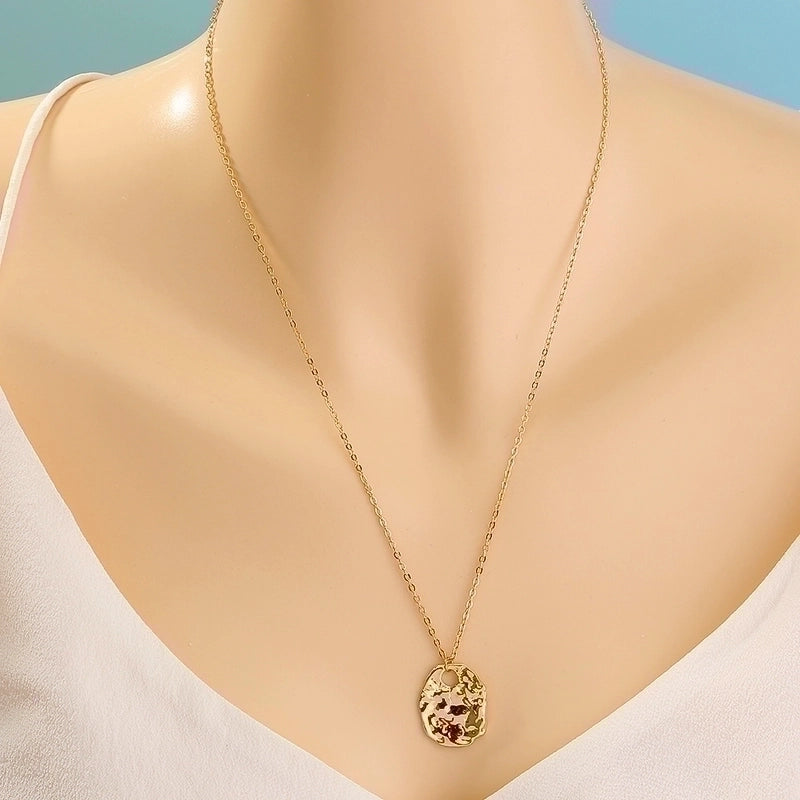 Copper Hip-Hop Retro Polishing Solid Color Snake Necklace