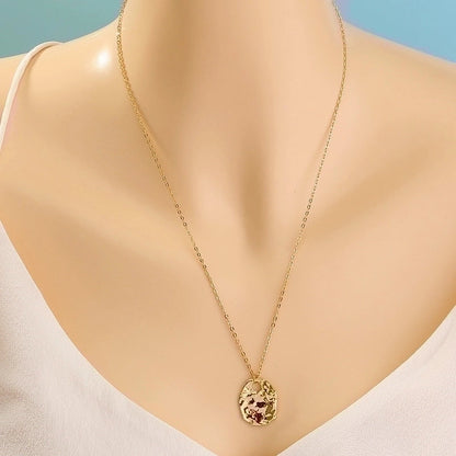 Copper Hip-Hop Retro Polishing Solid Color Snake Necklace