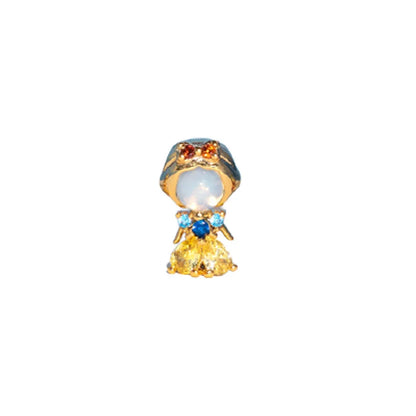 Cartoon Cartoon Zircon Zircon Inlay Earrings