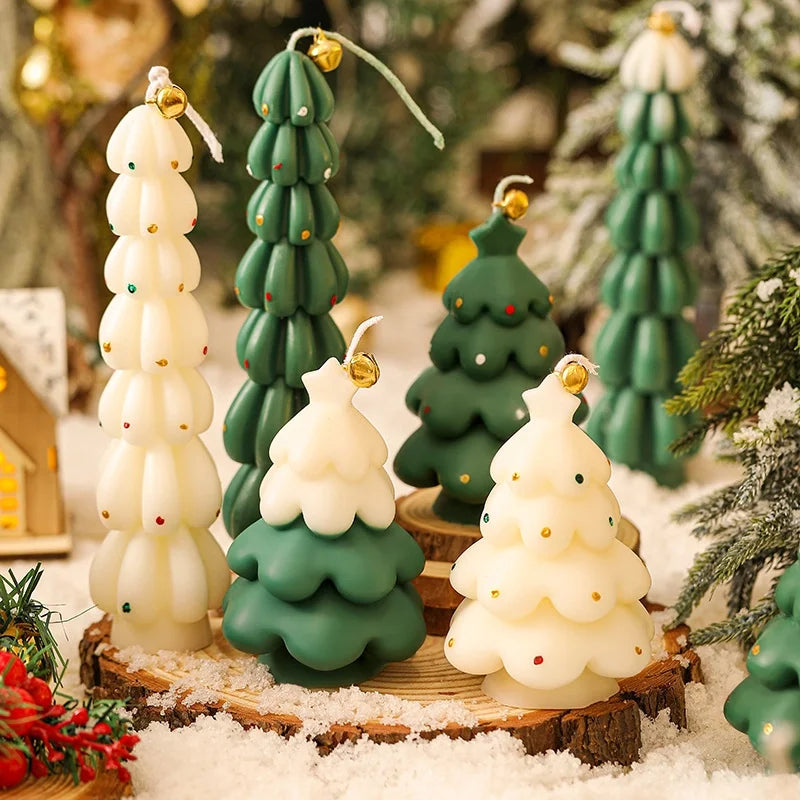 Christmas Minimalist Classic Style Christmas Tree Soybean Mixed Wax Candle