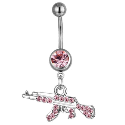 Belly Rings Fashion Geometric Rhinestone