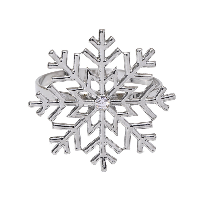 Christmas Casual Vacation Snowflake Alloy Home Daily Napkin Ring