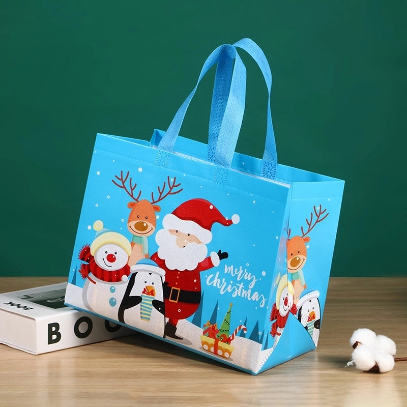 Christmas Non-woven Bag Handbag Cartoon Christmas Gift Bag Environmental Protection Bag Folding Storage Bag
