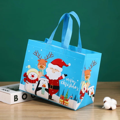 Christmas Non-woven Bag Handbag Cartoon Christmas Gift Bag Environmental Protection Bag Folding Storage Bag