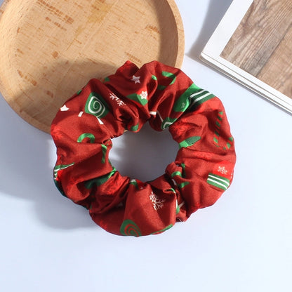 Classic Style Women's Plaid Snowflake Cloth Hair Tie