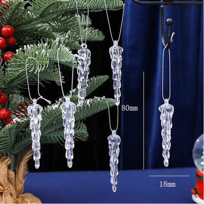 Christmas Design Christmas Tree Snowflake Reindeer Keychain Acrylic Ice Stick Pendant