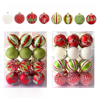6cm30 Christmas Decorations Electroplated Plastic Painted Ball Christmas Ball Suit Ball Pendant