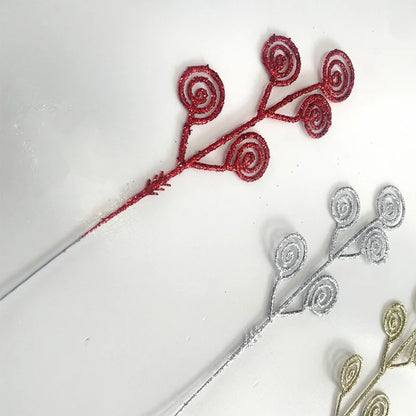 Christmas Gold Candy Ring Christmas Decoration Candy Ring Decorations Hollow Ornaments Sequins Accessories Cross-border