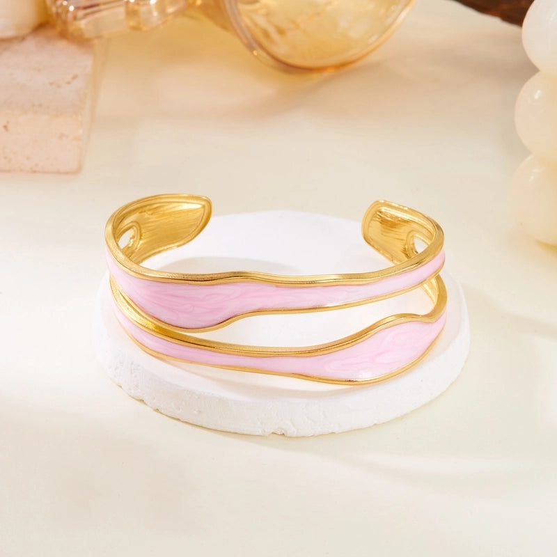 Casual Elegant Lady Heart Shape 304 Stainless Steel Bangle In Bulk