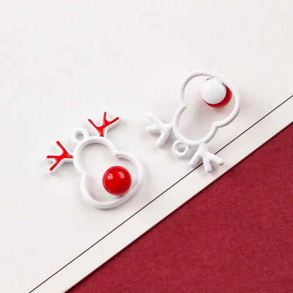 10 PCS/Package Alloy Bow Knot Bell Snowflake Pendant Jewelry Accessories